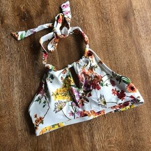 Anthropologie Swim Top, Halter with tie